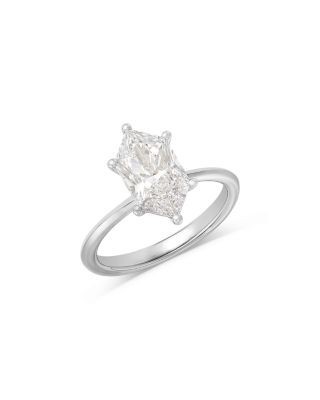 Bloomingdale's Fine Collection Luxe Collection Certified Lab Grown Diamond Duchess Marquis Solitaire Engagement Ring in 18K White Gold, 2.0 tcw
