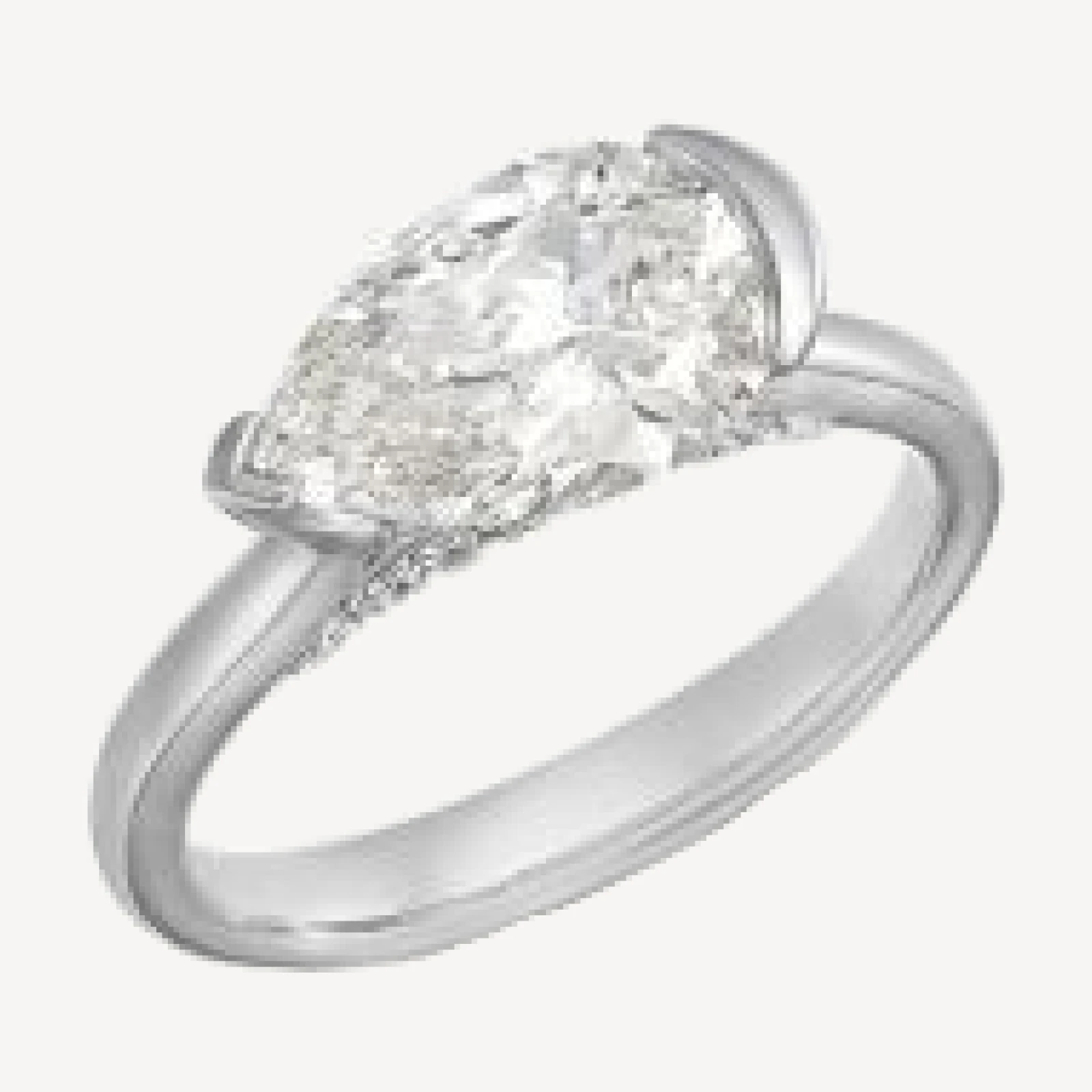 Bloomingdale's Fine Collection Luxe Collection Certified Lab Grown Diamond Pear Cut Solitaire Ring in 18K White Gold, 2.1 tcw