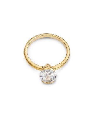 Bloomingdale's Fine Collection Luxe Collection Certified Lab Grown Diamond Oval Cut Solitaire Ring in 18K Yellow Gold, 2.0 tcw