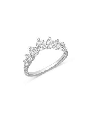 Bloomingdale's Fine Collection Luxe Collection Certified Lab Grown Diamond Contour Band in 14K White Gold, 1.0 tcw