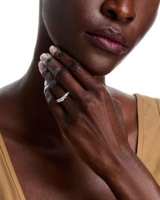 Bloomingdale's Fine Collection Luxe Collection Certified Lab Grown Diamond Contour Band in 14K White Gold, 1.0 tcw