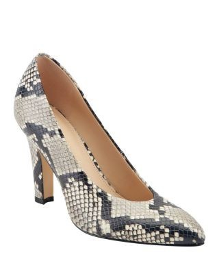 Marc Fisher Ltd. Women's Lianne Snake Embossed Leather Pumps