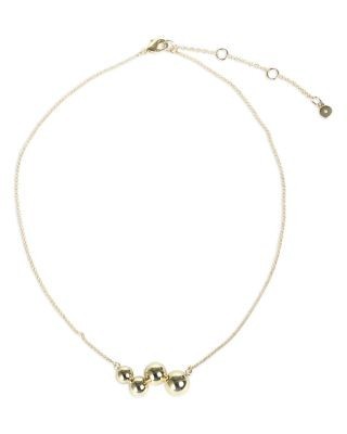 Aqua Irregular Bead Collar Necklace, 16 - Exclusive