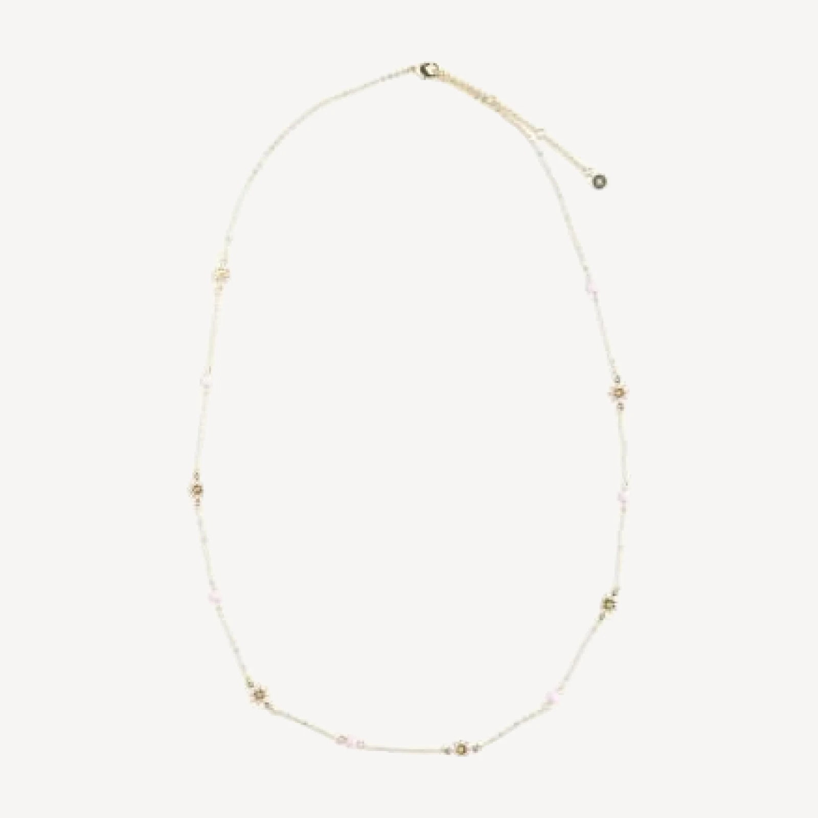 Aqua Mixed Stone Flower Strand Necklace, 28-31 - Exclusive