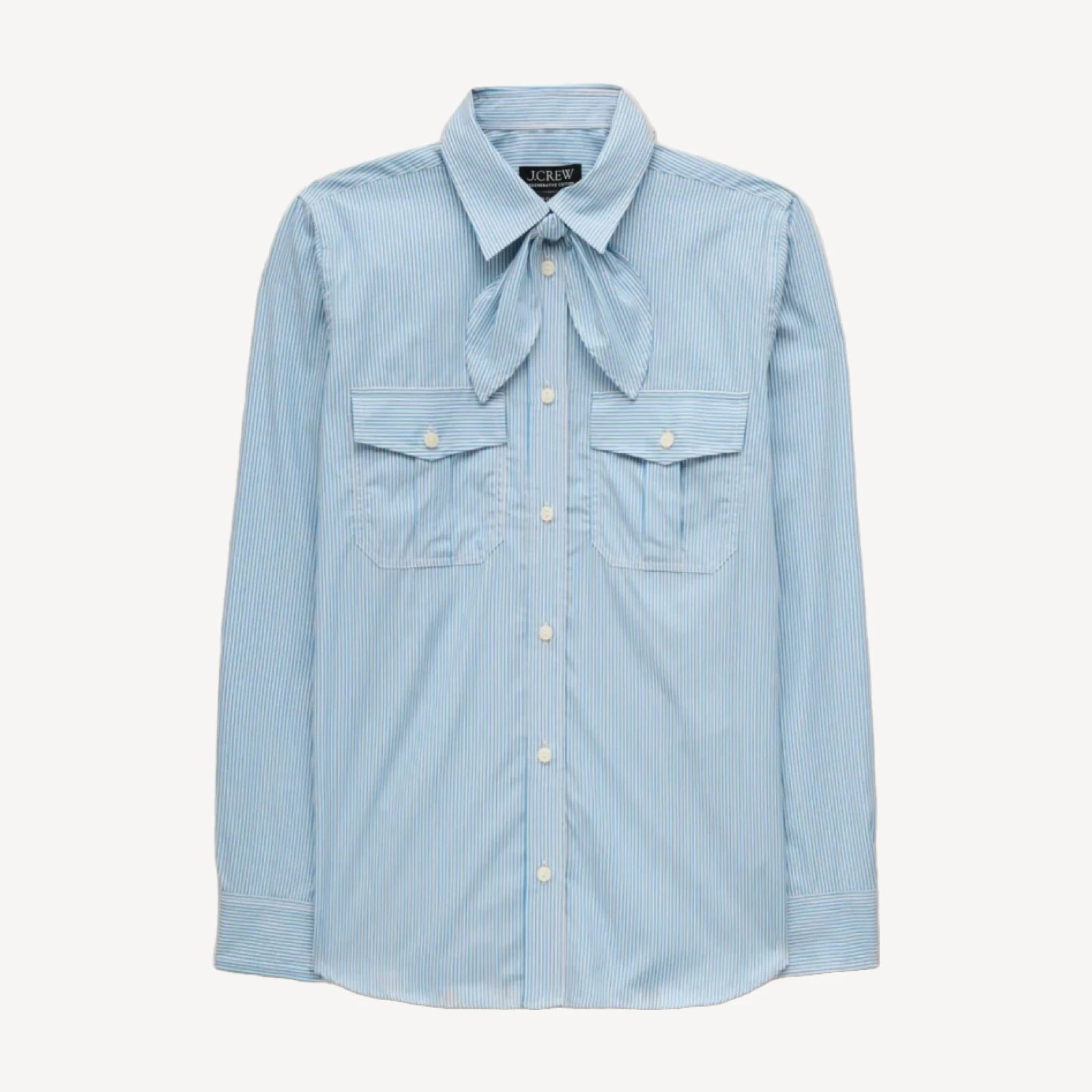 Jules classic-fit tie-neck shirt