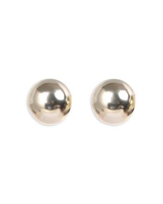 Aqua Button Stud Earrings - Exclusive