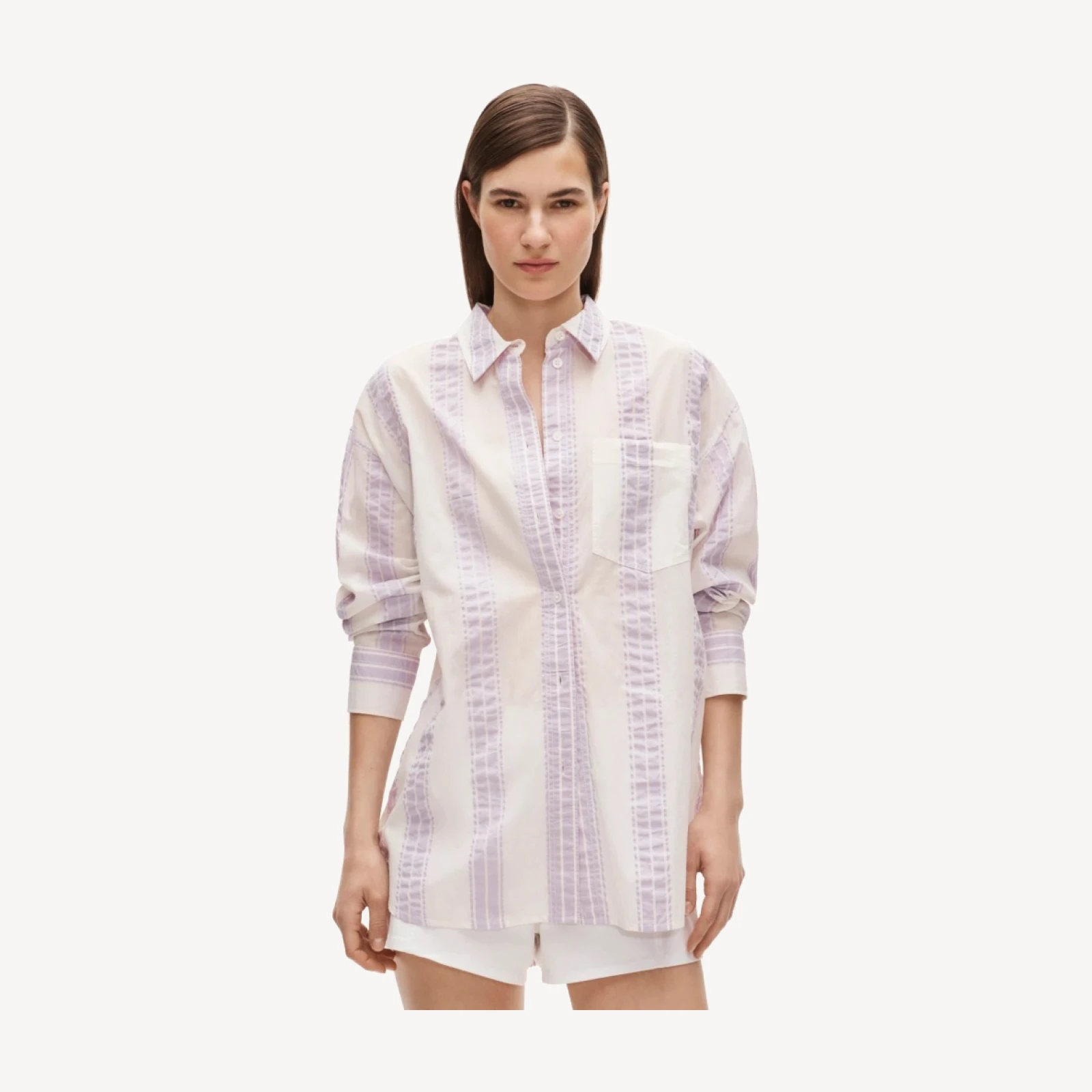 Étienne oversized shirt in dobby stripe