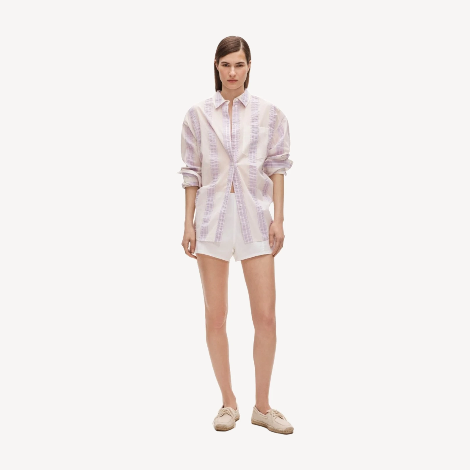 Étienne oversized shirt in dobby stripe