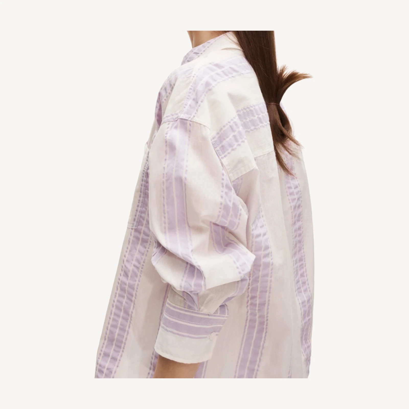 Étienne oversized shirt in dobby stripe