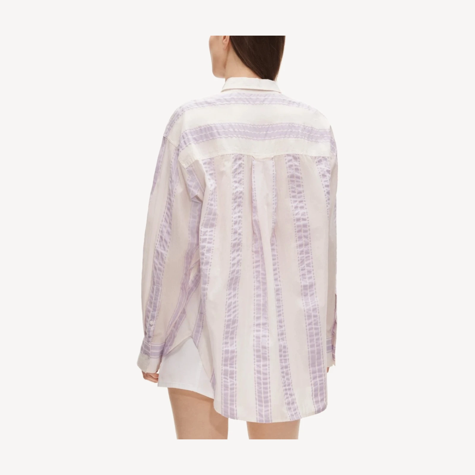 Étienne oversized shirt in dobby stripe