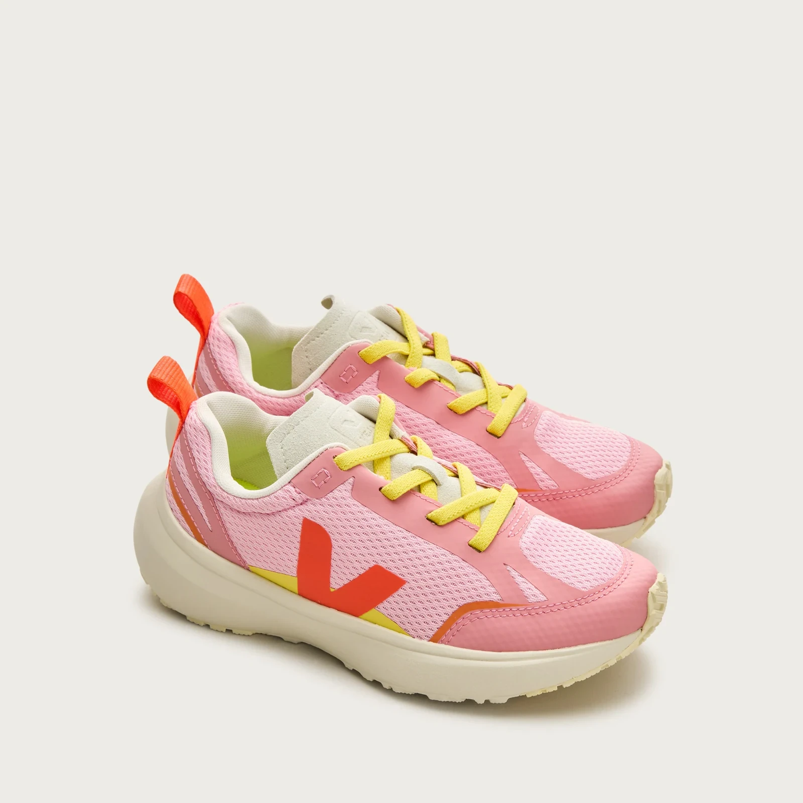 Girls' Veja™ canary lace-up sneakers