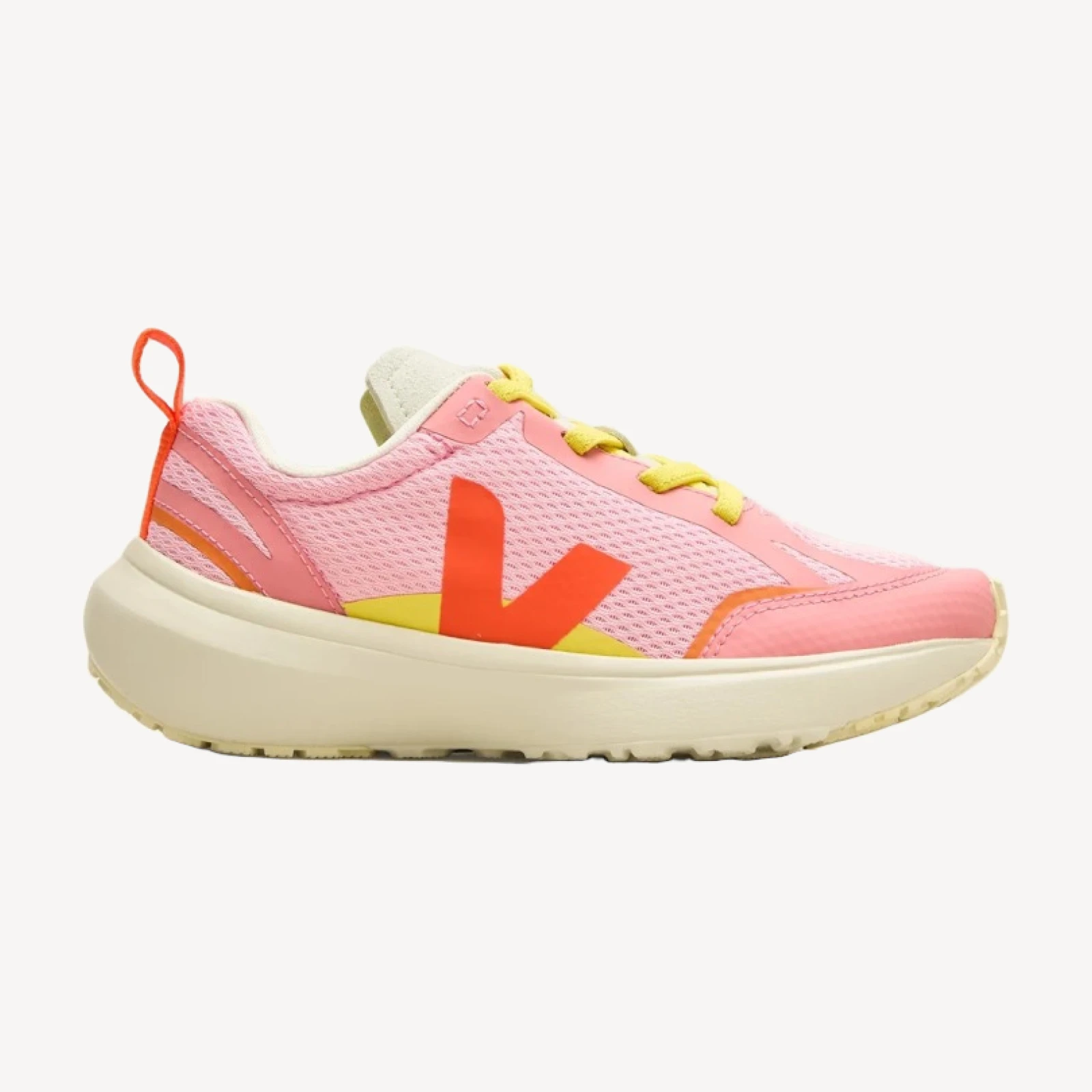Girls' Veja™ canary lace-up sneakers