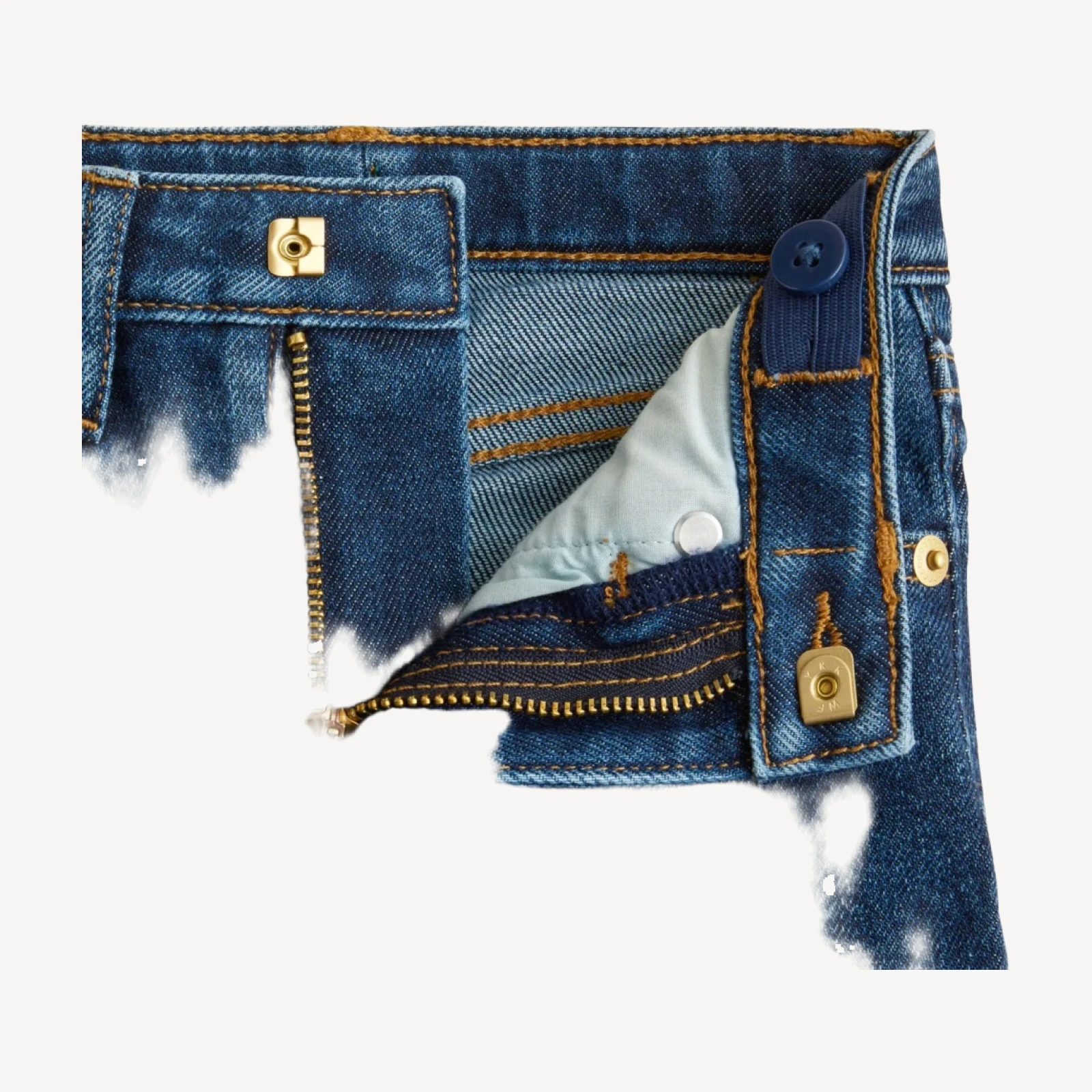 Girls' classic stretch denim skirt