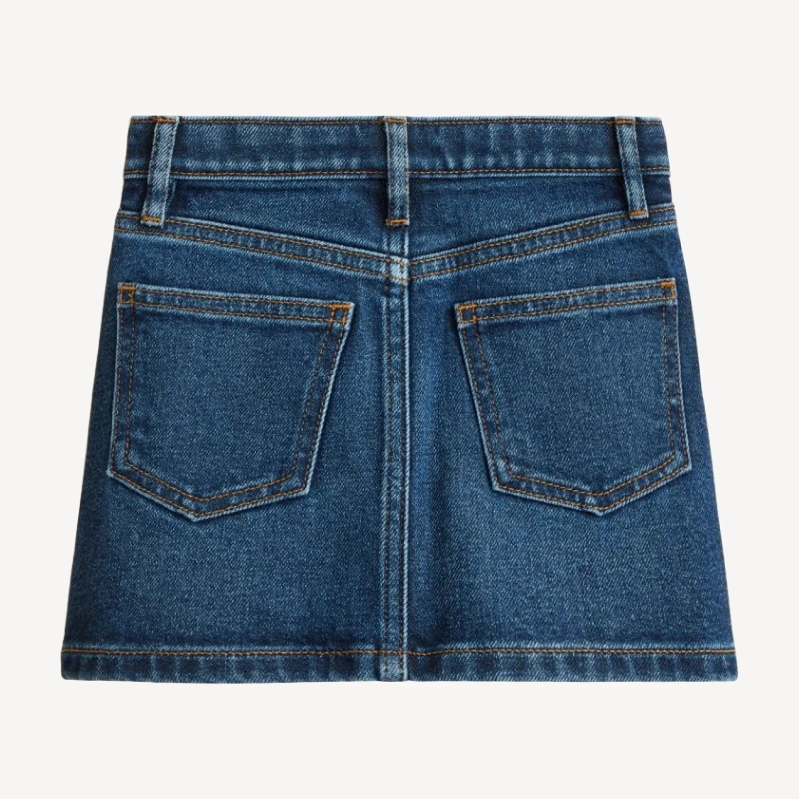 Girls' classic stretch denim skirt