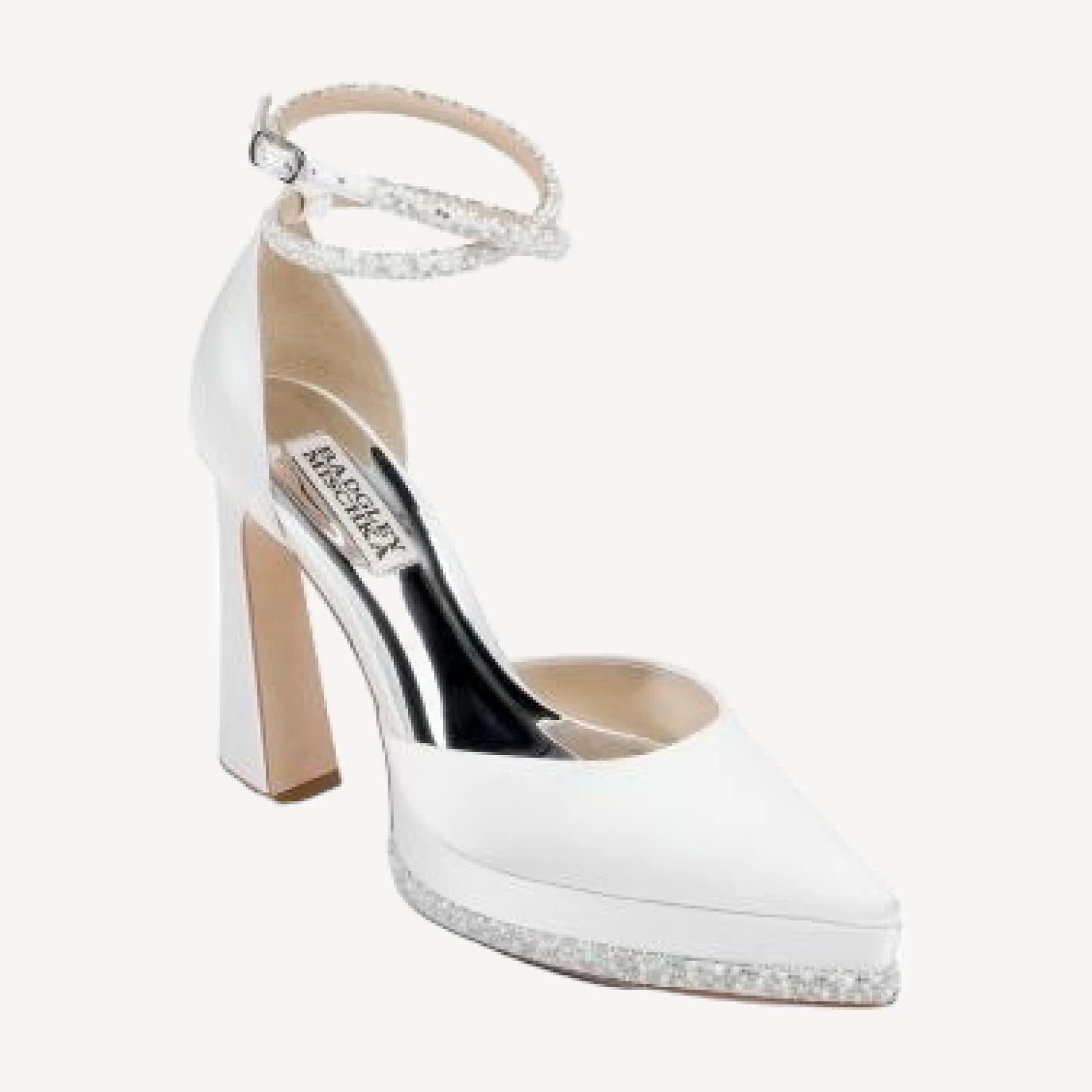 Badgley Mischka Women's Elaina Ankle Strap Pointed Toe High Heel Pumps
