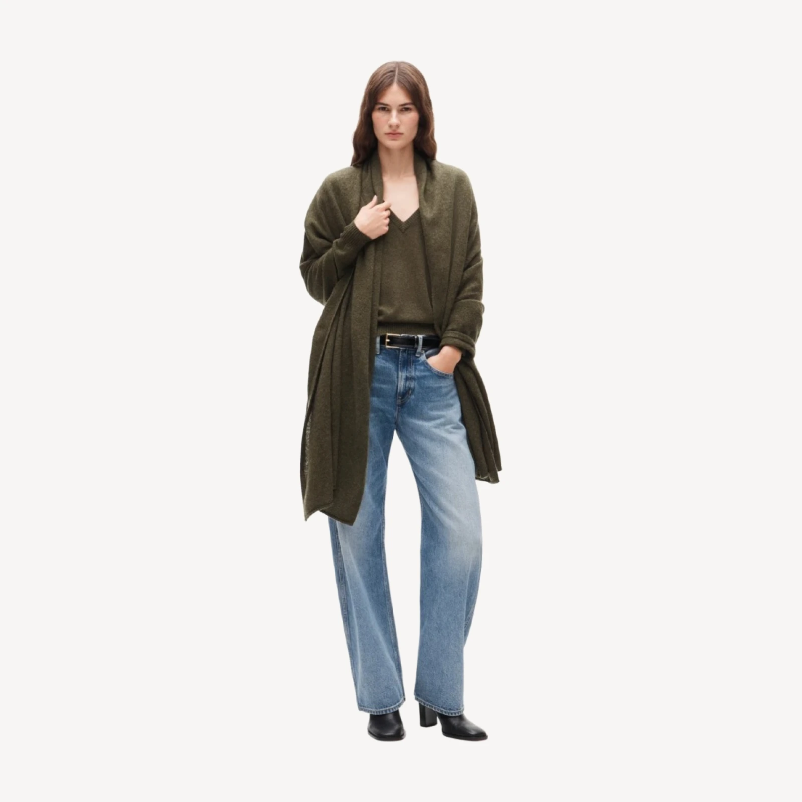 Oversized cashmere wrap