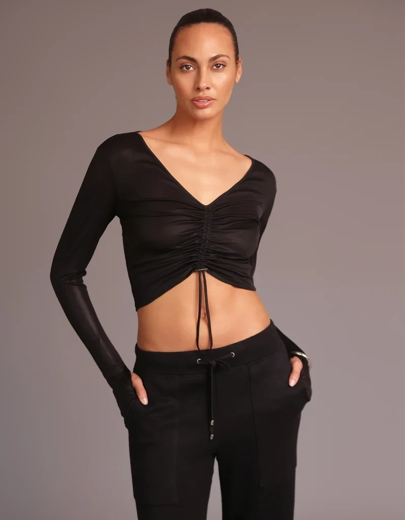 RUCHED TOP [Onyx]
