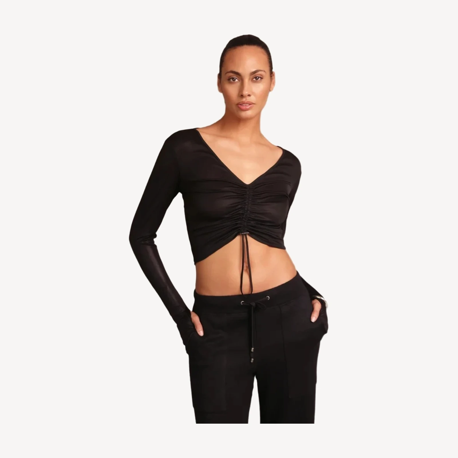 RUCHED TOP [Onyx]