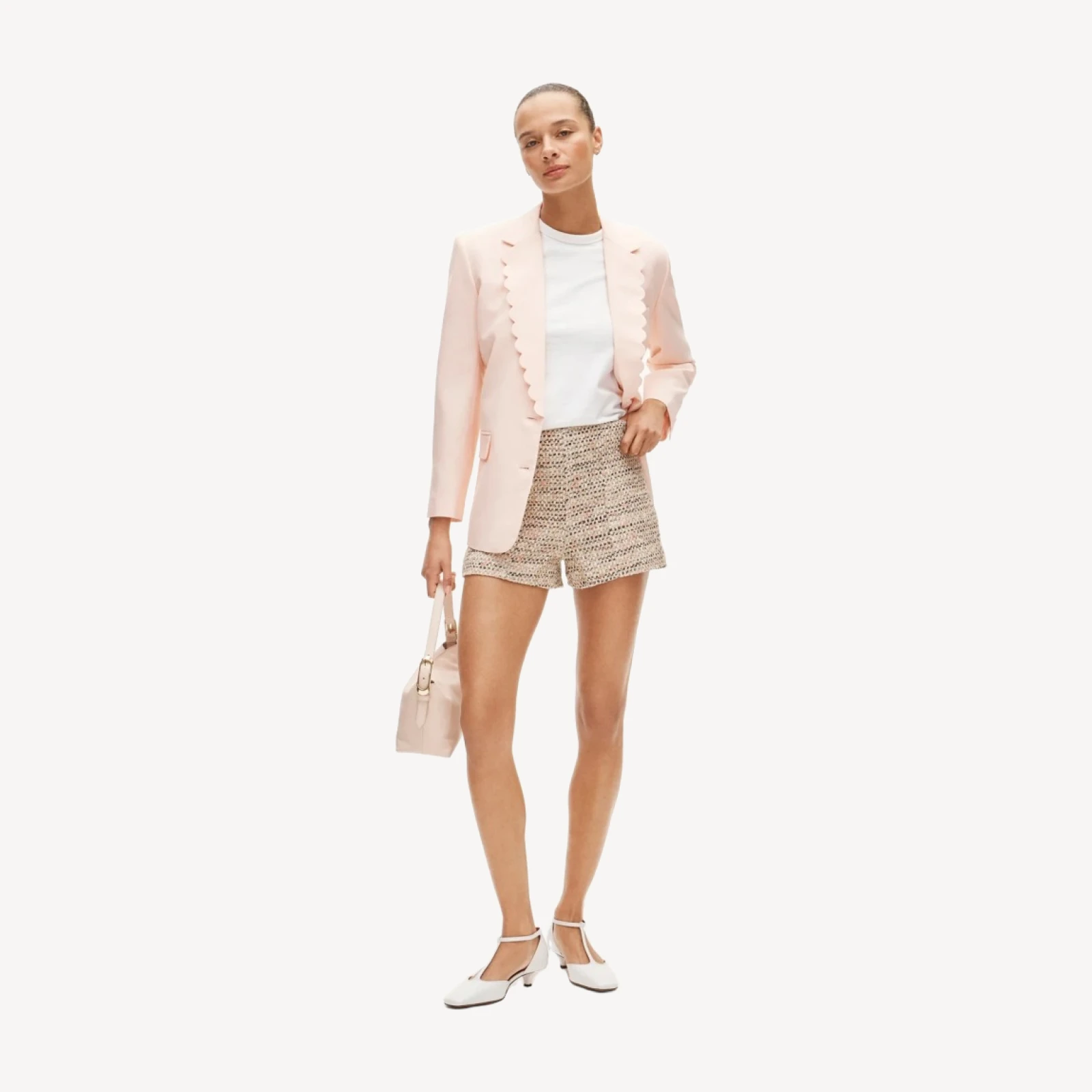 Mini short in tweed