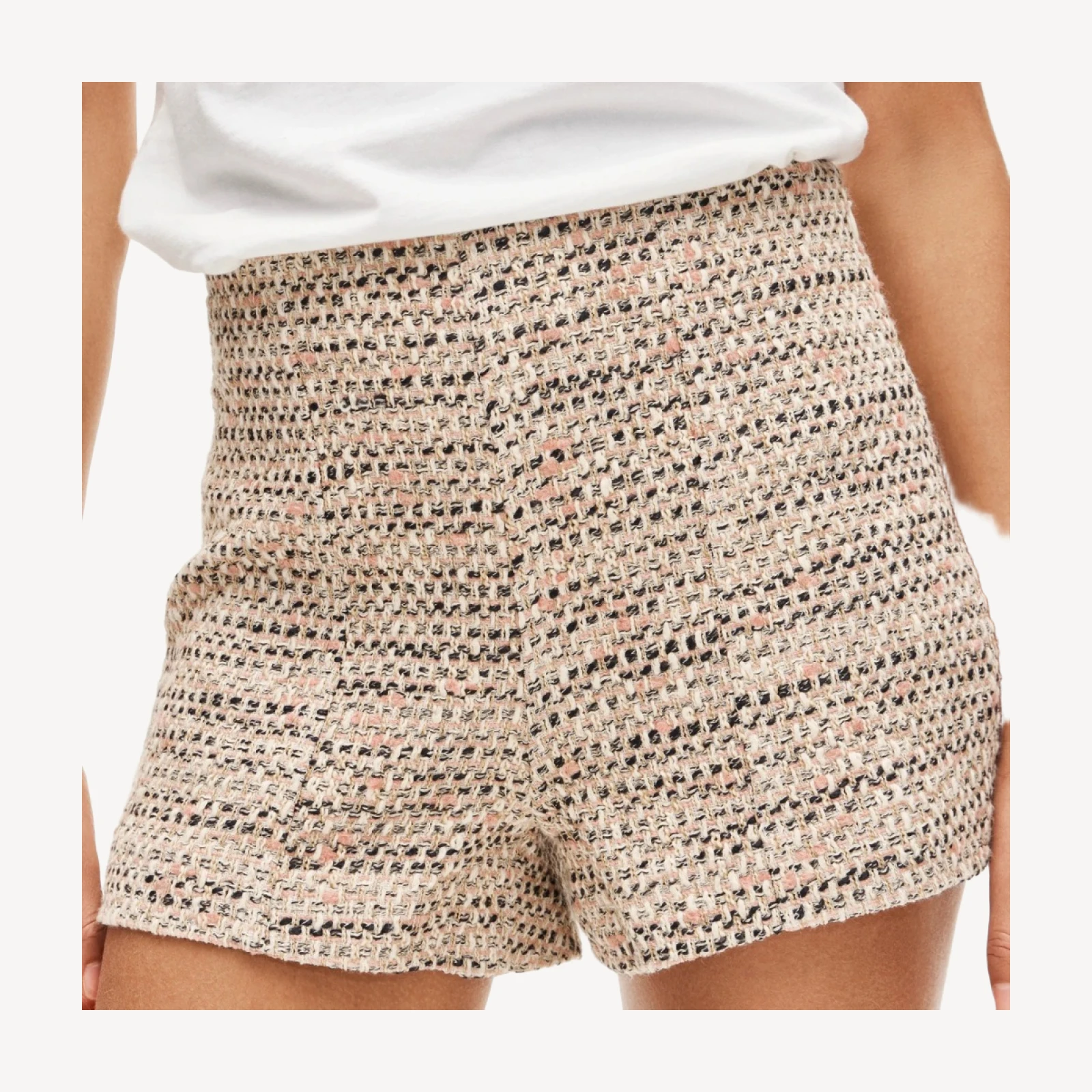 Mini short in tweed