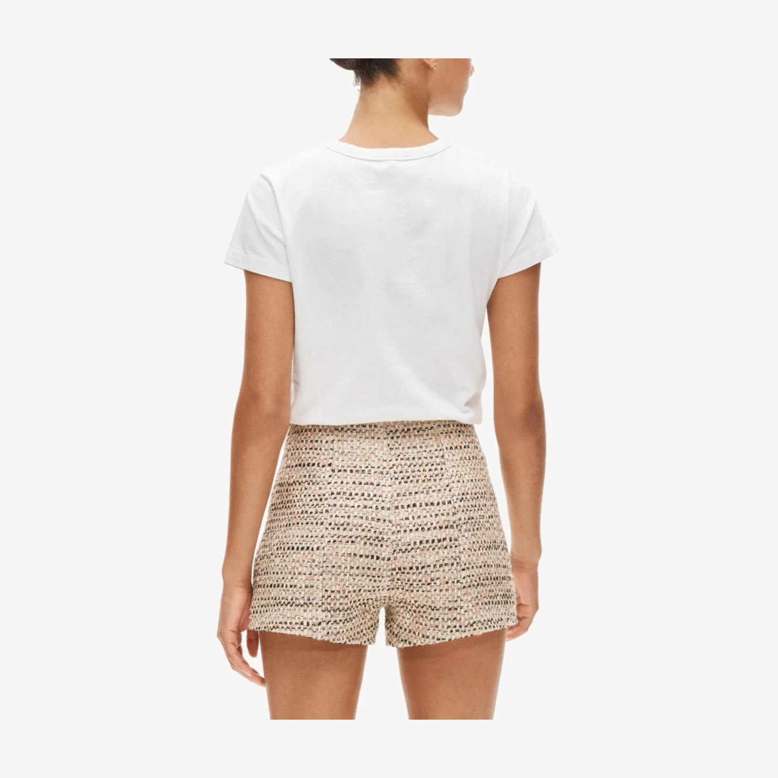Mini short in tweed