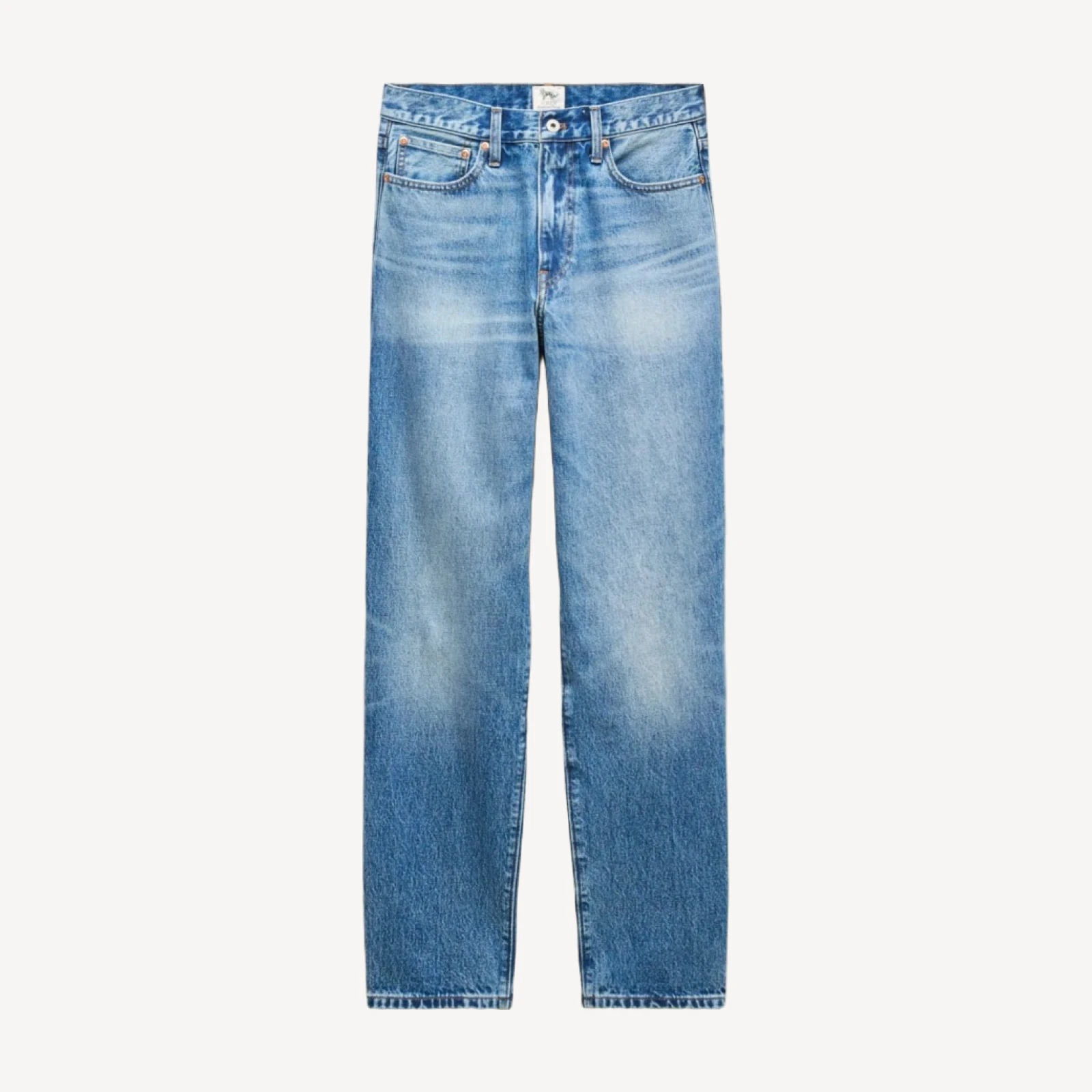 High-rise Straight-fit jean in vintage wash