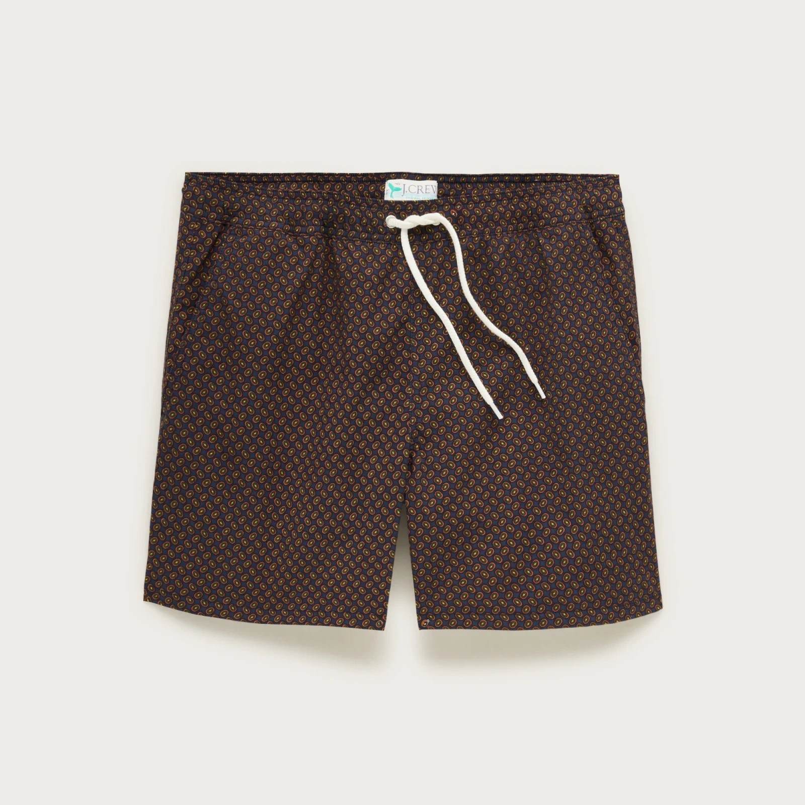 6" stretch swim trunk in print with ECONYL® nylon