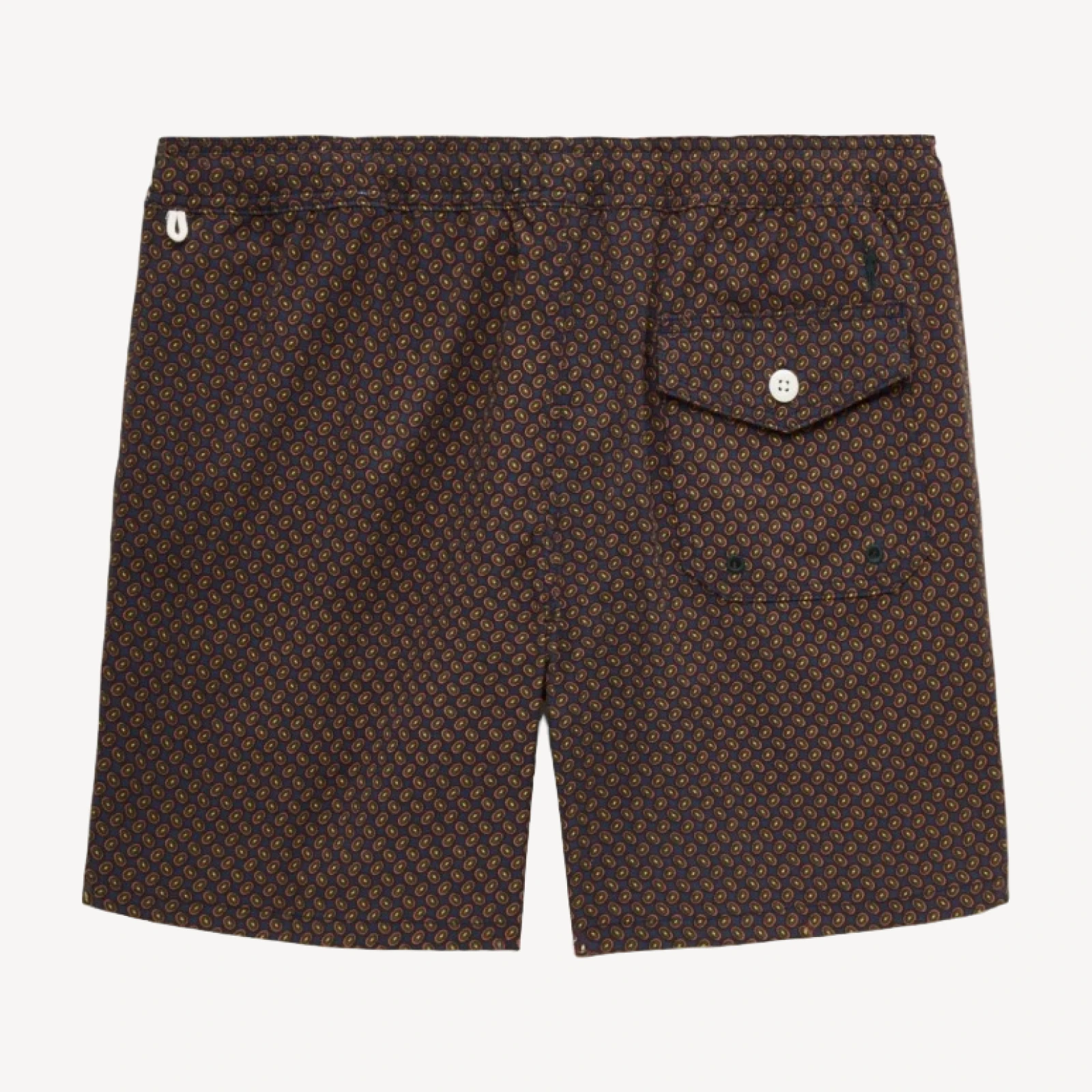 6" stretch swim trunk in print with ECONYL® nylon
