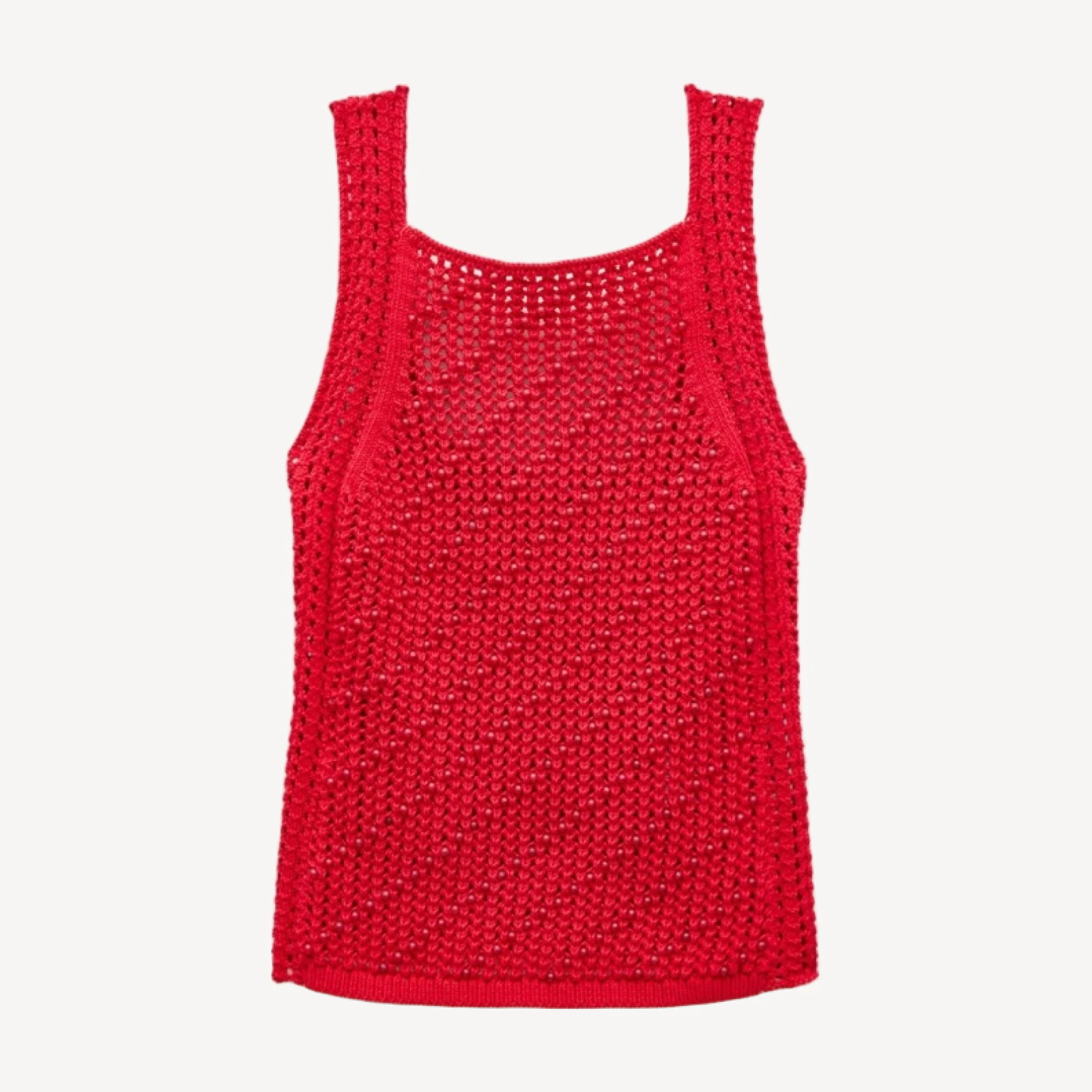 Beaded crochet sweater-tank