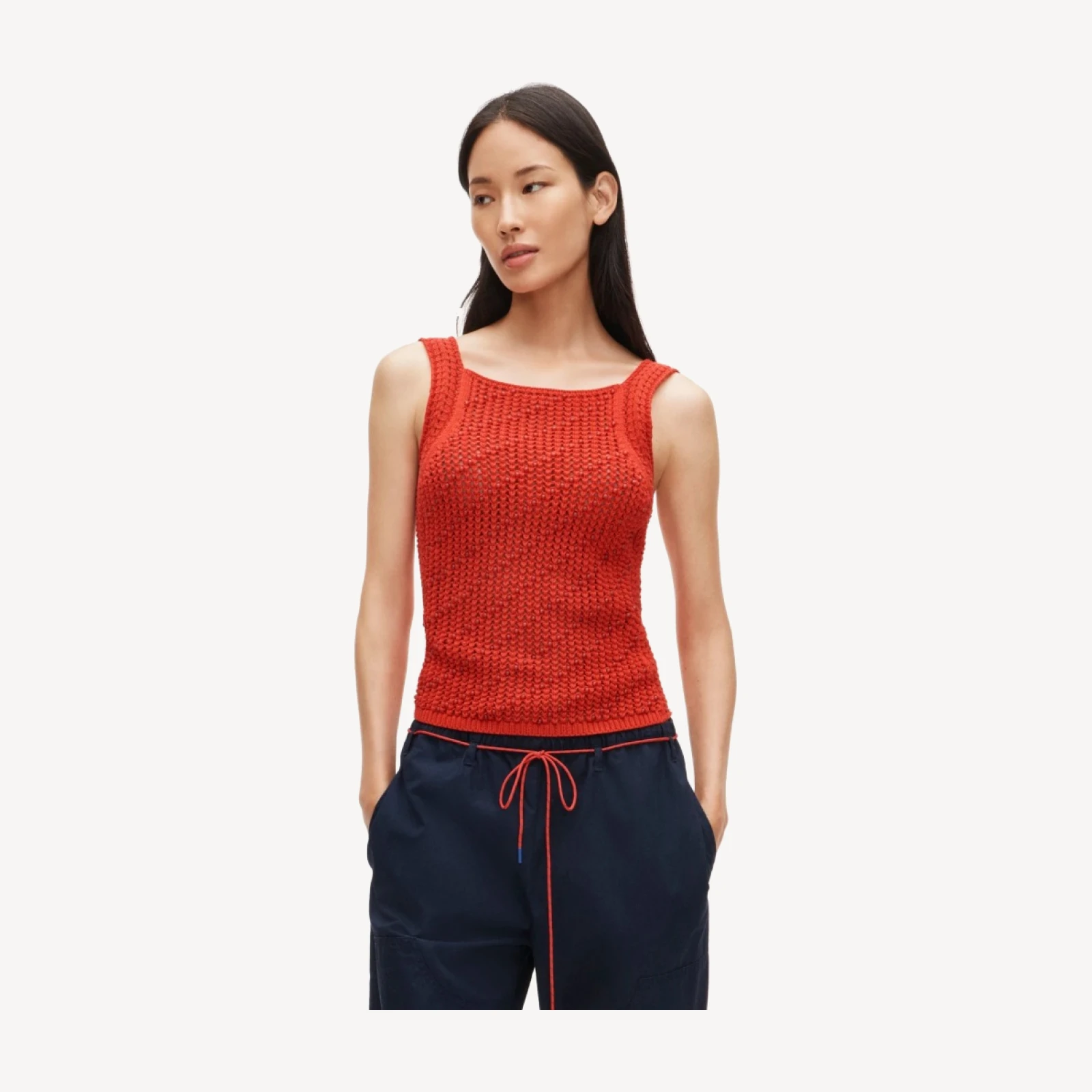 Beaded crochet sweater-tank