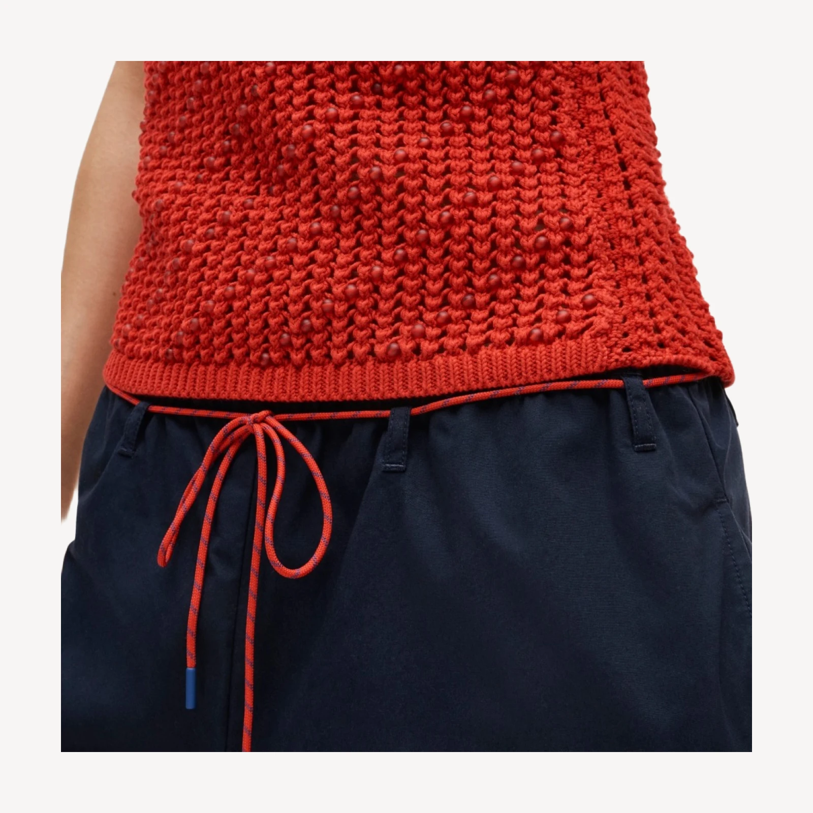 Beaded crochet sweater-tank