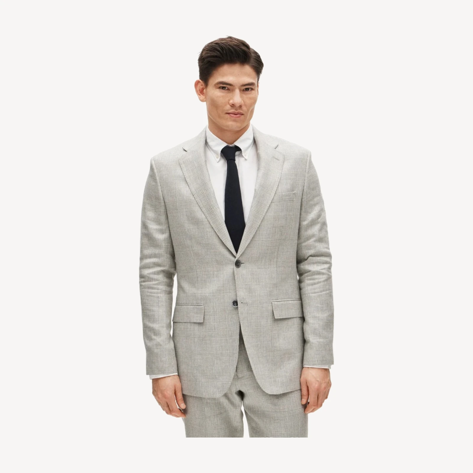 Crosby Classic-fit suit jacket in English wool-linen blend