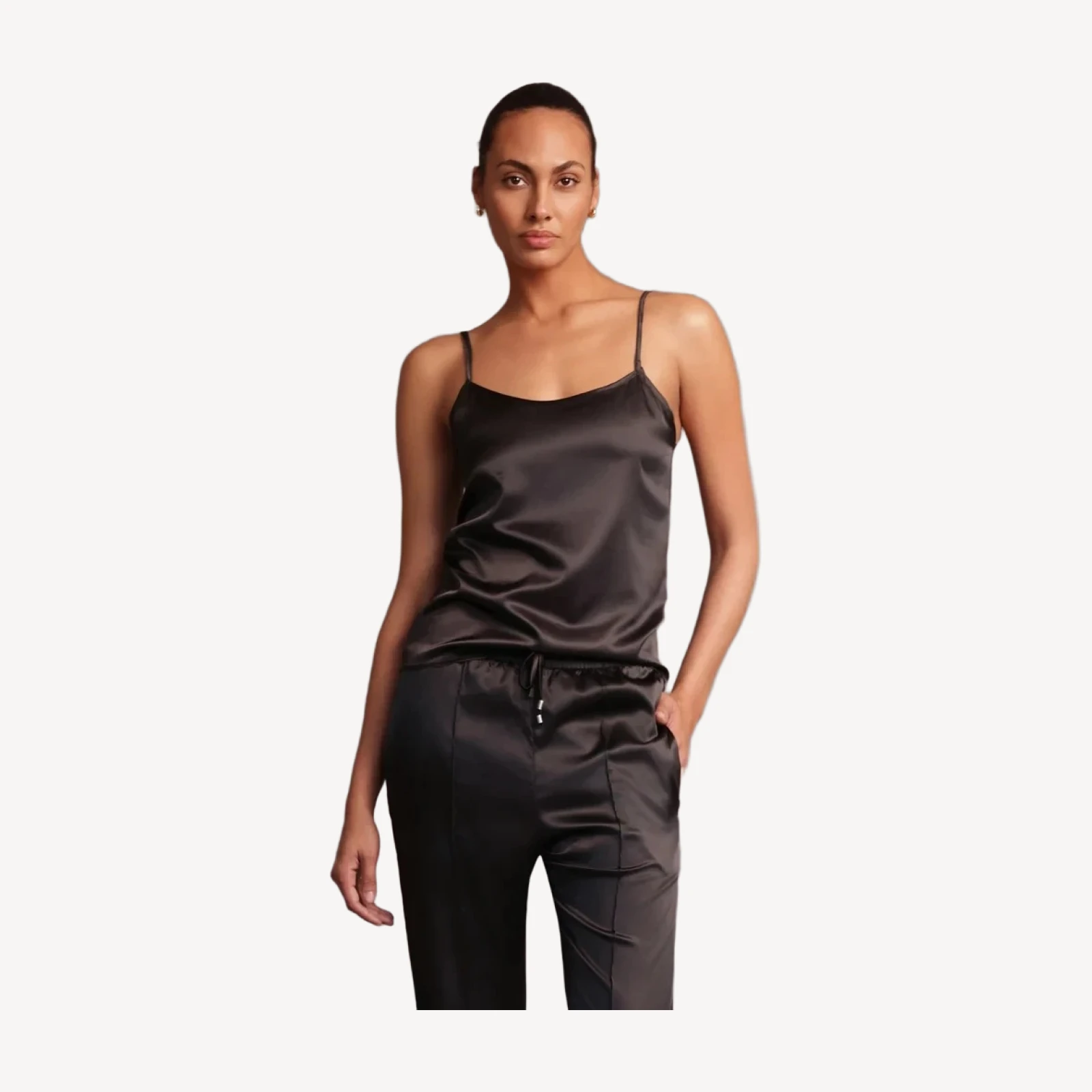 SATIN CAMI [Black]