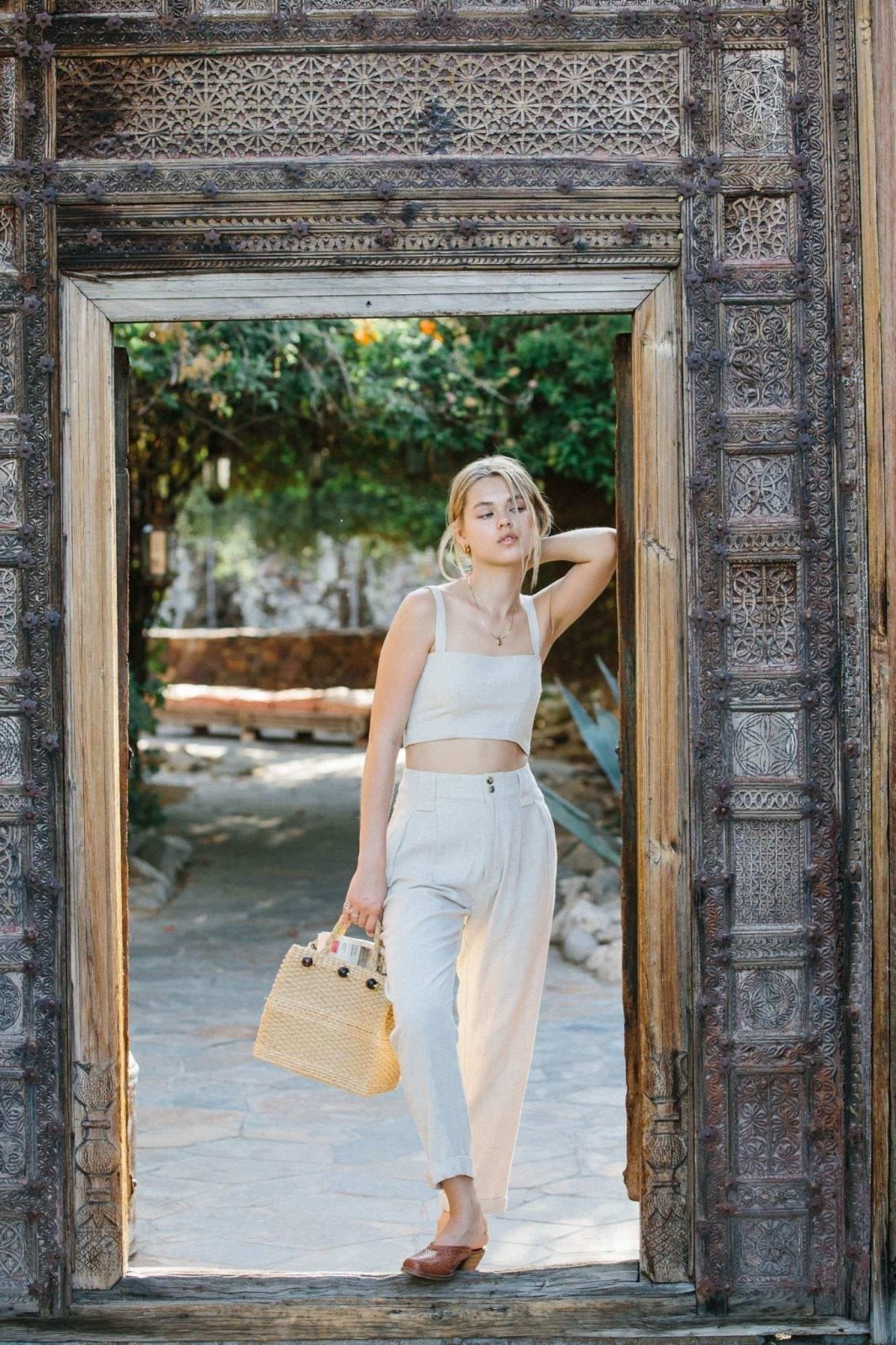 Isajah Top | Linen Oatmeal