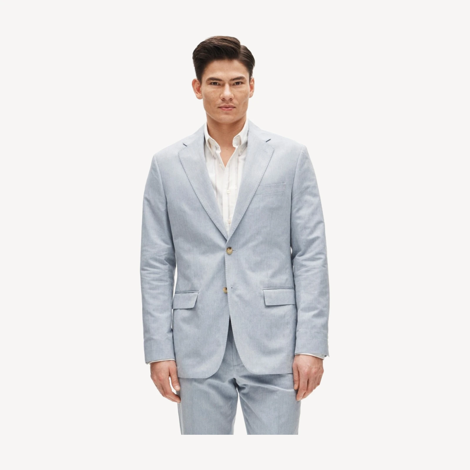 Crosby Classic-fit suit jacket in Baird McNutt Irish cotton-linen blend