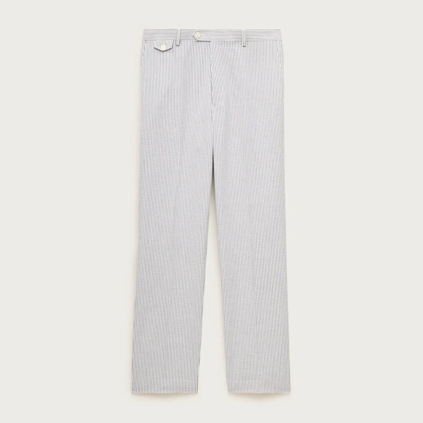 Relaxed-fit trouser in cotton seersucker