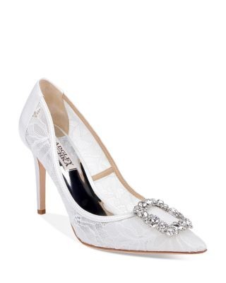 Badgley Mischka Women's Cher Iii Satin & Lace Stiletto Pumps