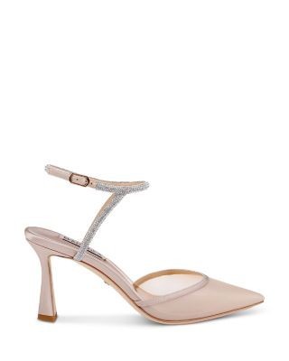Badgley Mischka Women's Kamilah Satin Ankle Strap Pumps, photo 2