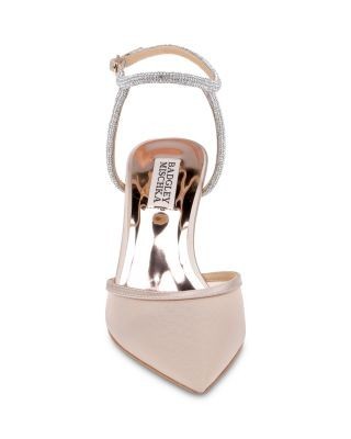 Badgley Mischka Women's Kamilah Satin Ankle Strap Pumps, photo 5