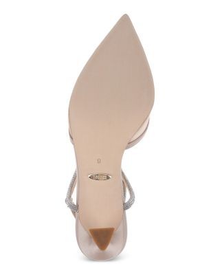 Badgley Mischka Women's Kamilah Satin Ankle Strap Pumps, photo 6
