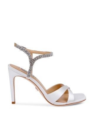 Badgley Mischka Women's Reagan Satin High Heel Sandals, photo 2