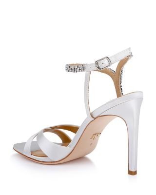 Badgley Mischka Women's Reagan Satin High Heel Sandals, photo 5
