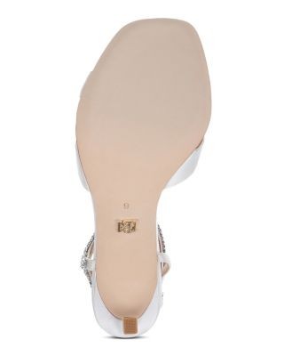 Badgley Mischka Women's Reagan Satin High Heel Sandals, photo 6