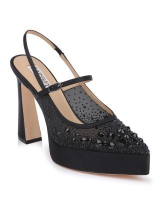 Badgley Mischka Women's Rhylee Platform Slingback Pumps
