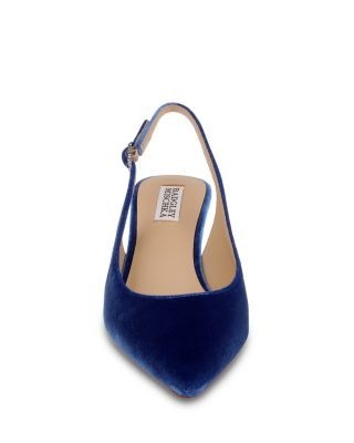 Badgley Mischka Women's Ruthie Velvet Slingback Pumps
