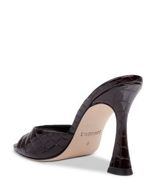 L'Agence Women's Avery Embossed Leather Sandals, photo 2