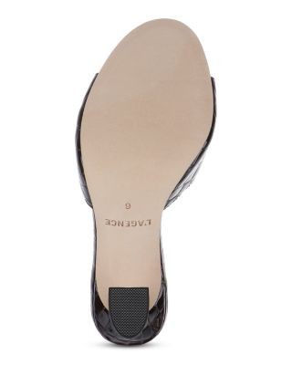 L'Agence Women's Avery Embossed Leather Sandals, photo 3