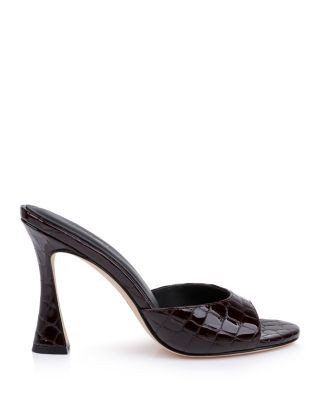 L'Agence Women's Avery Embossed Leather Sandals