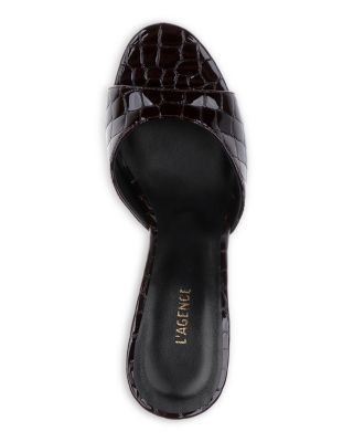 L'Agence Women's Avery Embossed Leather Sandals, photo 6