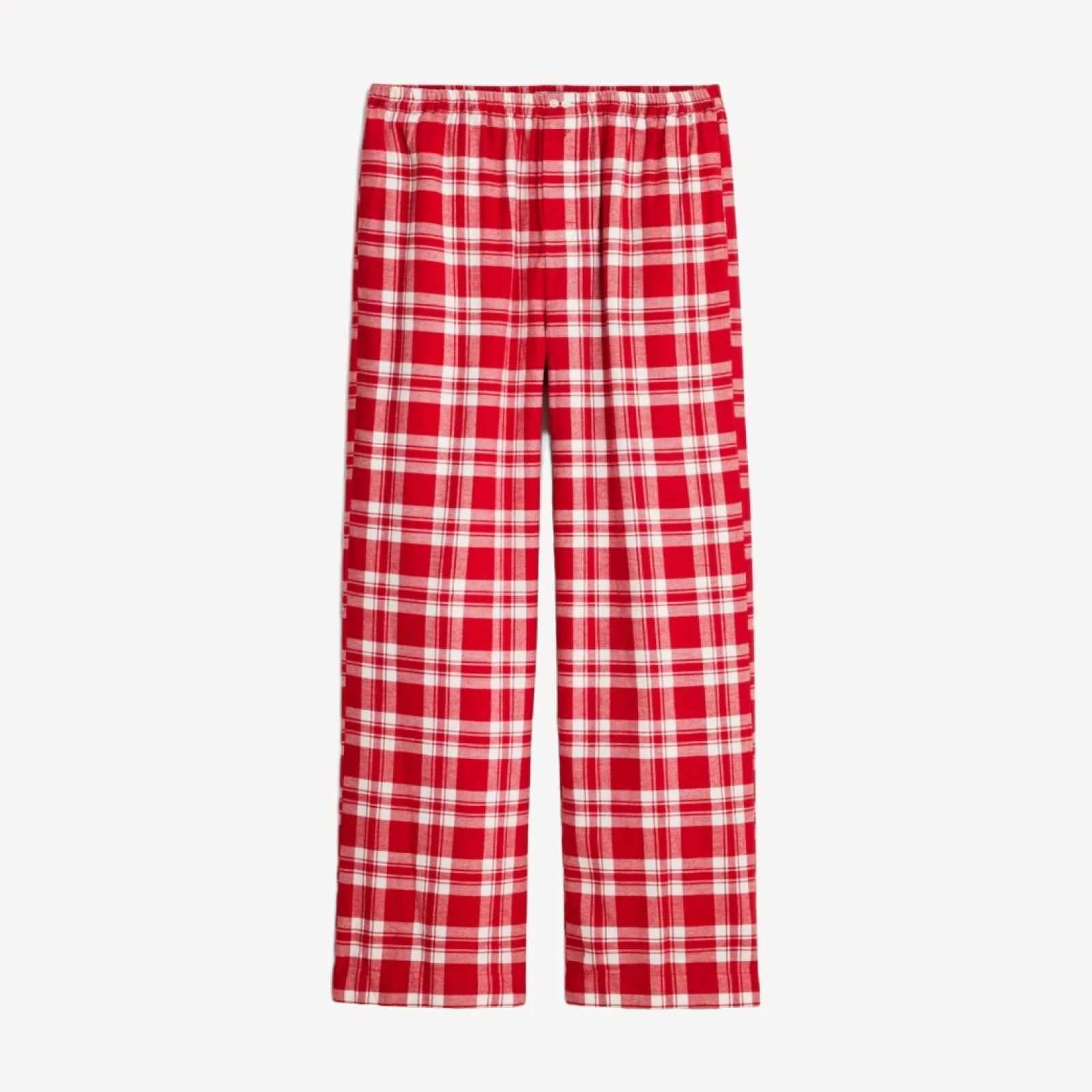 Pajama pant in plaid cotton flannel